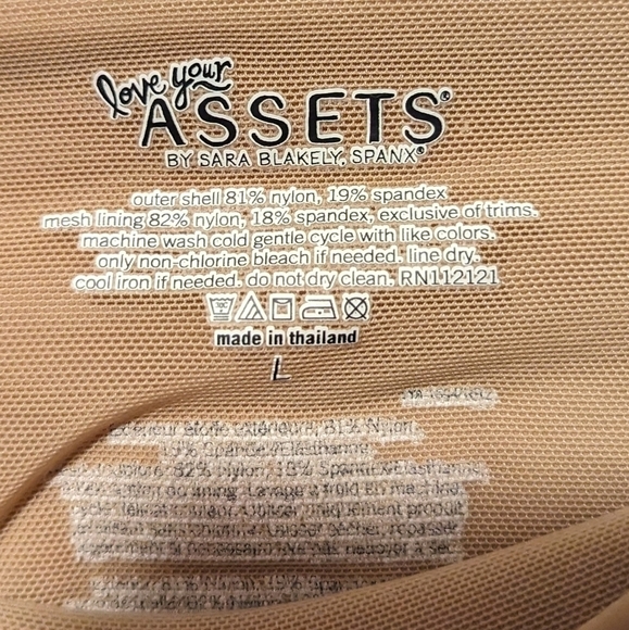 L • Assets by Spanx • Power Mesh Shaping Tummy Smoothing Half Slip - Beige - Picture 4 of 8